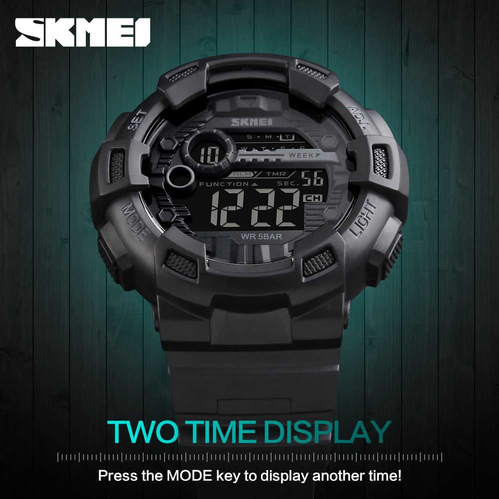 Outdoor Sports List - SKMEI Orologio Digitale Sportivo da Uomo,