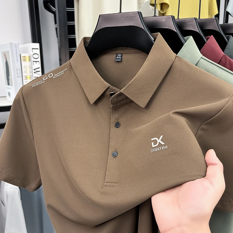 Outdoor Sport Outfit - DREKFISH polo ricamata da uomo in