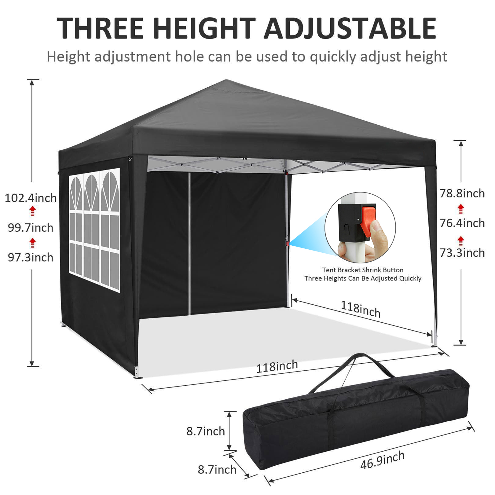 Gazebo Pop-up 3x3m, Tenda Ista - Outdoor Sports Center recensione e prezzo