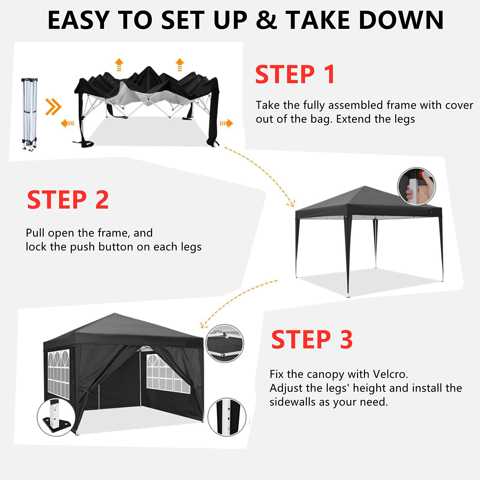Gazebo Pop-up 3x3m, Tenda Ista - Outdoor Sports Center recensione e prezzo